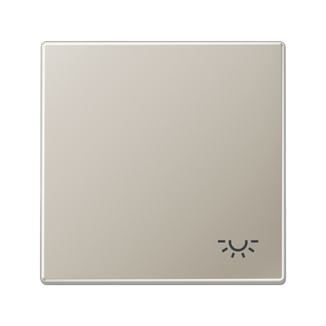 Tecla c/simb luz LS acero  JUNG JUNES2990L