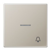 Tecla simple visor/simb timbre LS acero JUNG JUNES2990KO5K