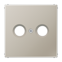 Placa toma TV LS acero JUNG JUNES2990TV