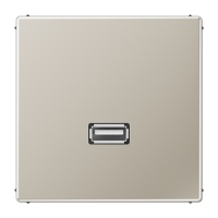 Placa USB 20 LS acero  JUNG JUNMAES1122