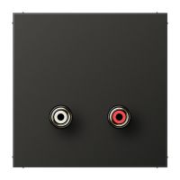 Placa Cinch audio LS antracita JUNG JUNMAAL1021AN