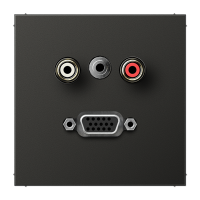 Placa CA/Miniklinke/VGA LS antracita  JUNG JUNMAAL1072AN