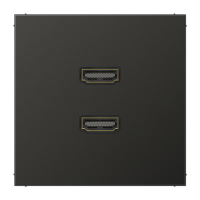 Placa HDMI 2 tomas LS antracita  JUNG JUNMAAL1133AN