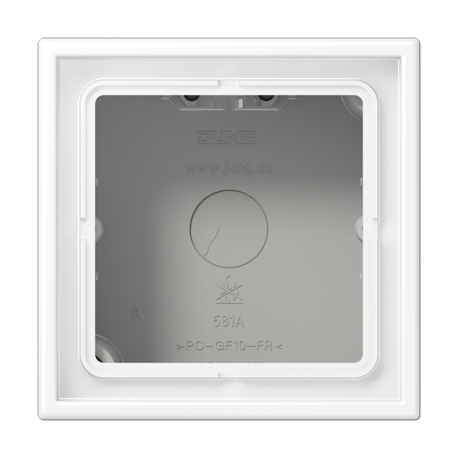 Caja superficie MATE BLANCO ALPINO Jung LS992 JUNLS581AWWM