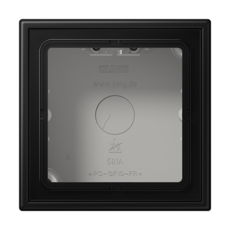 Caja superficie MATE NEGRO Jung LS990 JUNLS581ASWM