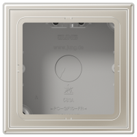 Caja superficie ACERO Jung LS992 JUNES2581A-L