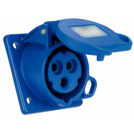 Base industrial trascuadro inclinada 2P+T, 32A 230V~ SOLERA SOL931123A