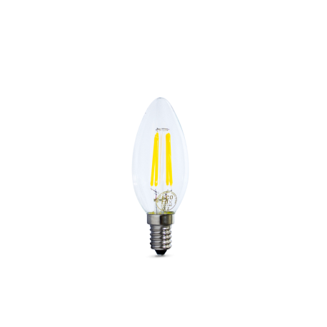 BOMBILLA FILAMENTO STYLE VELA E14 4W LUZ CALIDA ECOLUX ECOEC-2421