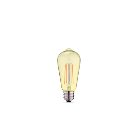 BOMBILLA FILAMENTO STYLE AMBER E27 4W LUZ CALIDA ECOLUX ECOEC-2429