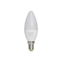 BOMBILLA LED CANDLE ALBA E14 7W ECOLUX ECOEC-3337