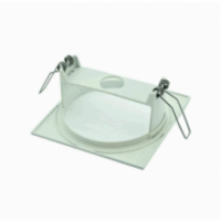 CONJUNTO DE ACCESORIOS PARA EMPOTRAR LUMINARIA TECHO CUADRADO BLANCO ZEMPER ZEMALQ0011