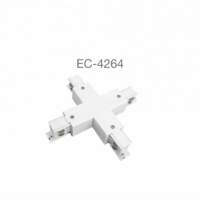 CONECTOR PARA CARRIL DE ALUMINIO TRIFÁSICO EN + ECOLUX ECOEC-4264