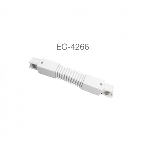 CONECTOR FLEXIBLE PARA CARRIL DE ALUMINIO TRIFÁSICO 180º ECOLUX ECOEC-4266