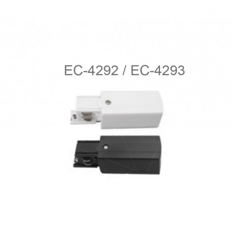 CONECTOR DE ALIMENTACIÓN IZQ. CARRIL ALUMINIO TRIFÁSICO ECOLUX ECOEC-4293