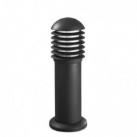 Baliza 50cm rejilla E27 100/23W gris urbano LEDS C4 LC455-9319-Z5-M3