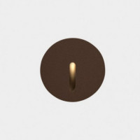 Aplique empotrable a pared IP65 BAT redondo lineal LED 2,2W 6lm marrón LC405-E015-J6-CK
