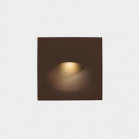 Aplique empotrable a pared IP65 BAT cuadrado oval LED 2,2W 24lm marrón LC405-E016-J6-CK