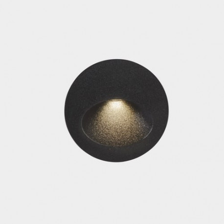 Aplique empotrable a pared IP65 BAT redondo oval LED 2,2W 24lm gris urbano LC405-E014-Z5-CK