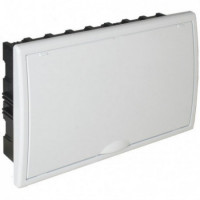 Caja de distribucion de empotrar de 18 elementos 386x225x72mm marco y puerta blancos SOLERA SOL8685