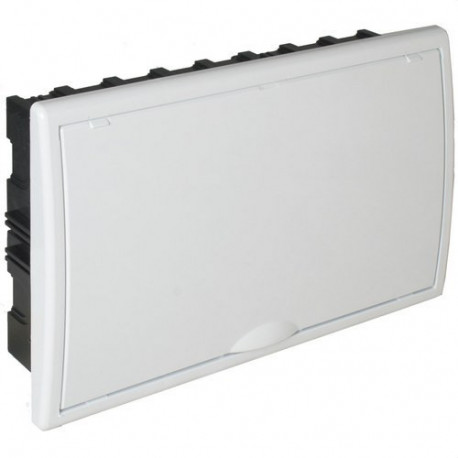 Caja de distribucion de empotrar de 18 elementos 386x225x72mm marco y puerta blancos SOLERA SOL8685