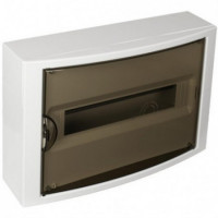 Caja de distribución de superficie de 14 elementos 362x250x104mm caja y marco blancos SOLERA SOL5021PF