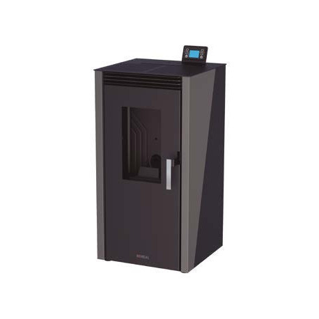 Estufa pellet 12 kw color gris