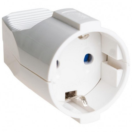 Base móvil bipolar 16A 250V~.Con obturador. Material termoplástico