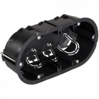 Caja de mecanismos de empotrar en tabique hueco 2 elementos 4 entradas diametro 20 SOLERA SOL5725