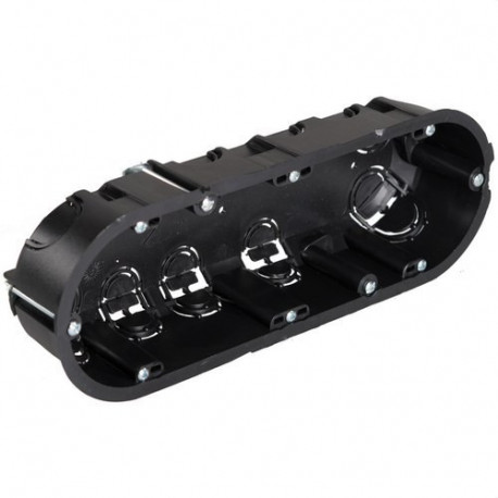 Caja de mecanismos de empotrar en tabique hueco 3 elementos 6 entradas diametro 20 SOLERA SOL5825