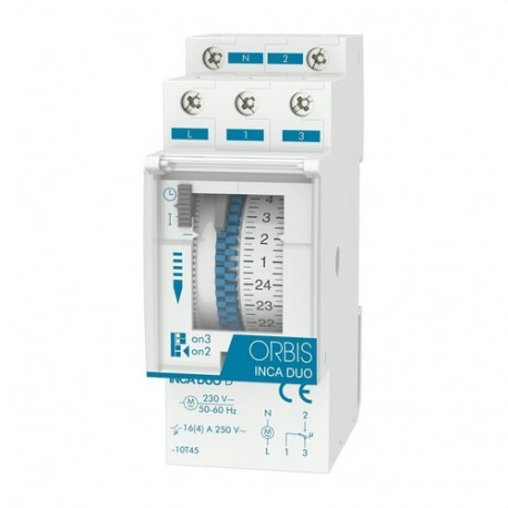 Interruptor horario modular INCA DUO D 230V ORBIS ORBOB330132