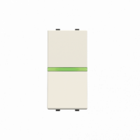 Interruptor Estrecho Luminoso Niessen Zenit Blanco NIEN21015BL