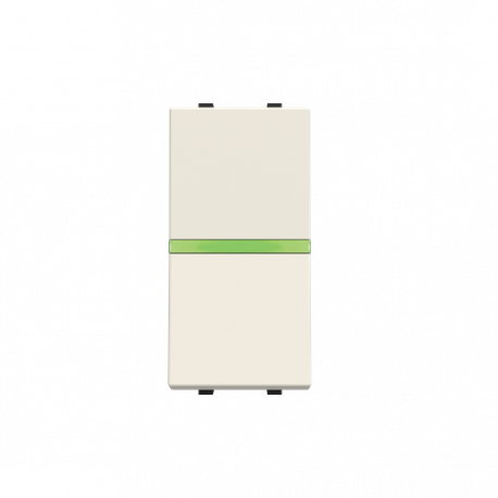 Conmutador Estrecho Luminoso Niessen Zenit Blanco NIEN2102.5BL