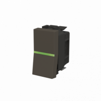 Conmutador Estrecho Luminoso Niessen Zenit Antracita NIEN2102.5AN