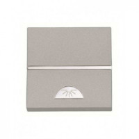 Pulsador Luminoso Simbolo Luz Niessen Zenit Plata NIEN22044PL*