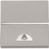 Pulsador Luminoso Simbolo Campana Niessen Zenit Plata NIEN22043PL*