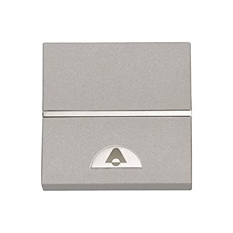 Pulsador Luminoso Simbolo Campana Niessen Zenit Plata NIEN22043PL*