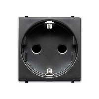 Base de enchufe con TT Lateral Niessen Zenit Antracita NIEN2288AN