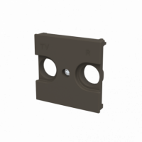 Tapa Toma Television Niessen Zenit Antracita NIEN22508AN