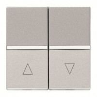 Pulsador Persiana Niessen Zenit Plata NIEN2244PL