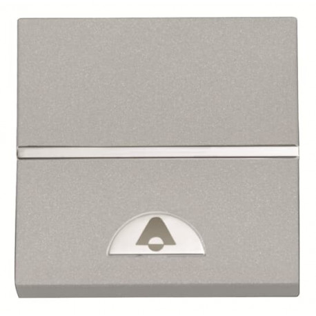 Pulsador Simbolo Campana Niessen Zenit Plata NIEN2204PL