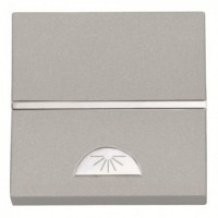 Pulsador Simbolo Luz Niessen Zenit Plata NIEN22042PL