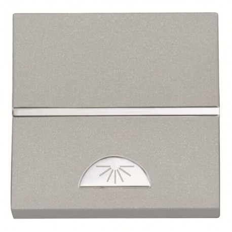 Pulsador Simbolo Luz Niessen Zenit Plata NIEN22042PL