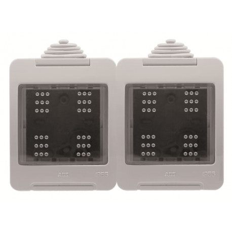 CAJA ESTANCA SALIENTE DE 4 MODULOS ESTRECHOS/2 ANCHOS NIEN3292