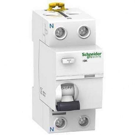 INTERRUPTOR DIFERENCIAL IID 2 POLOS 25A 30mA CLASE-AC RESIDENCIAL SCHNEIDER SCHA9R60225