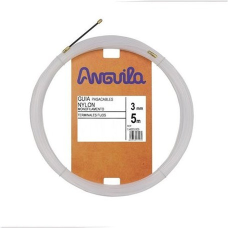 Guia pasacables flexible Nylon 3mm natural 5m a 30m ANG14003005