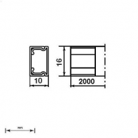 MOLDURA SIN TABIQUE 78 PVC-M1 10x16 U23X BLANCO  NIEVE UNEX UNE78021-2