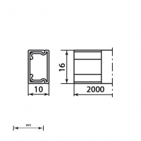 MOLDURA AUTOADHESIVA 10x16 U23X BLANCO NIEVE UNEX UNE78021-2A