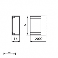 MOLDURA AUTOADHESIVA 16x16 U23X BLANCO NIEVE UNEX UNE78031-2A