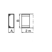 MOLDURA AUTOADHESIVA 16x30 U23X BLANCO RAL9010 UNEX UNE78033-2A