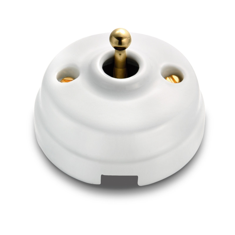 CRUZAMIENTO PORCELANA/DORADO CON PASO DE CABLE